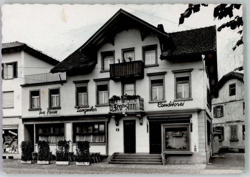9435 Heerbrugg 1955 Foto AK Geschäft Tea Room Cafe Frohsinn Lengwiler