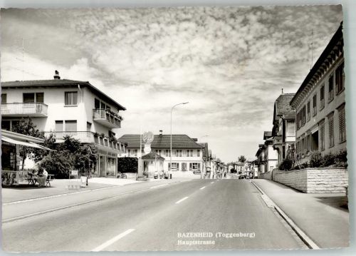 9602 Bazenheid 1969 Foto AK Tankstelle Hauptstrasse