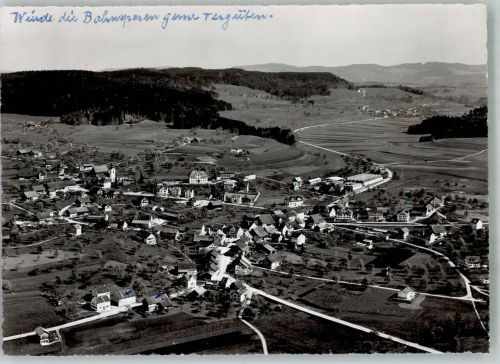 8332 Russikon 1958 Foto AK Fliegeraufnahme