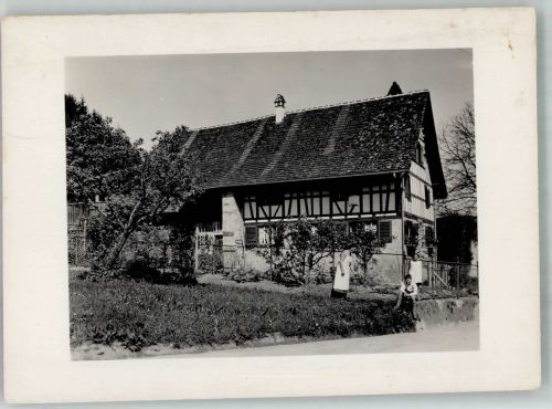 8135 Sihlwald 1933 Foto AK Ort handschriftlich Bauernhaus