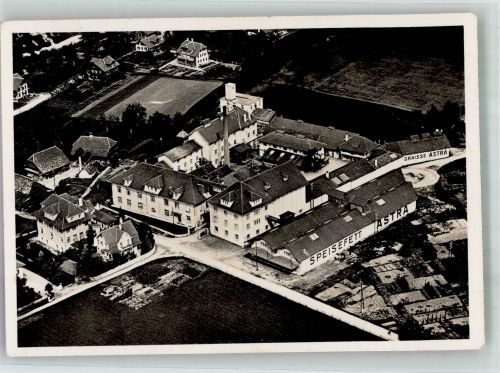 3612 Steffisburg 1953 Foto AK Fliegeraufnahme Fabrik ASTRA Fett- und Oelwerke AG