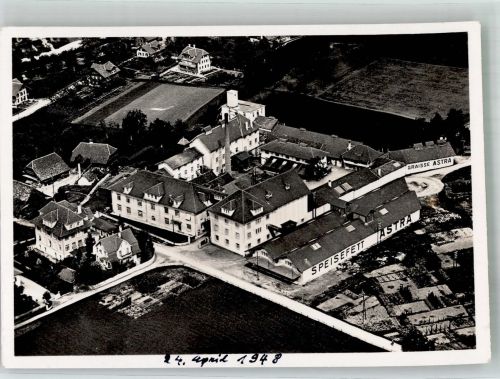 3612 Steffisburg 1948 Foto AK Fliegeraufnahme Fabrik ASTRA Fett- und Oelwerke AG