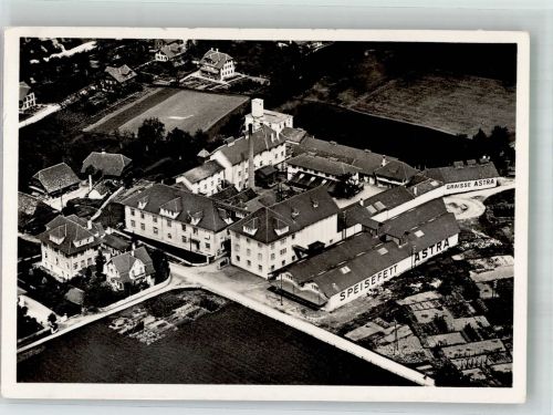 3612 Steffisburg 1937 Foto AK Fliegeraufnahme Fabrik ASTRA Fett- und Oelwerke AG
