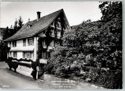 9621 Oberhelfenschwil 1944 Foto AK Gasthaus Sonnenhof