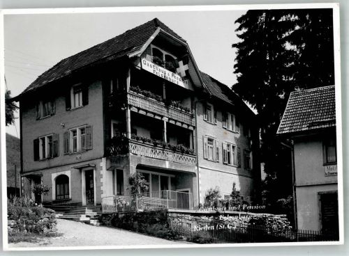 8739 Rieden SG 1969 Foto AK Gasthaus und Pension Felsenburg