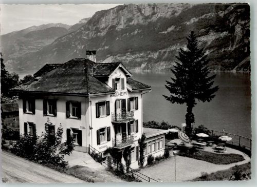 8877 Murg 1953 Foto AK Hotel Waldheim
