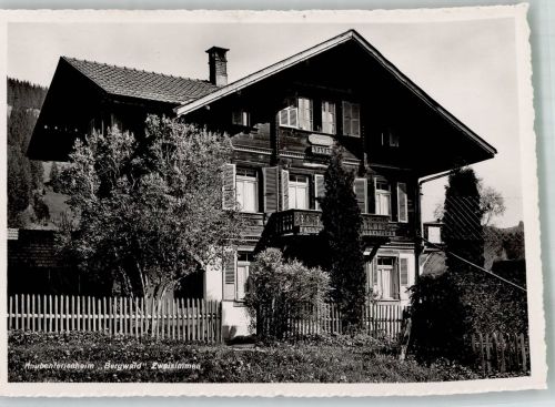 3770 Zweisimmen 1942 Foto AK Pension Knabenferienheim Bergwald