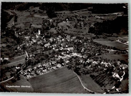 4538 Oberbipp 1948 Foto AK Fliegeraufnahme