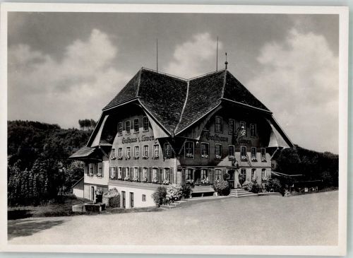 6146 Grossdietwil 1944 Foto AK Gasthaus zum Löwen