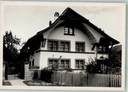 3472 Wynigen 1939 Foto AK Pfarrhaus