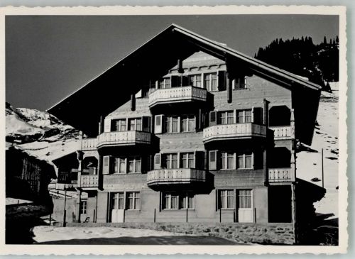 3280 Murten Morat FOTO KEINE AK Pension Chalet Minerva Ort handschriftlich Winter