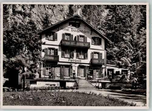 3718 Kandersteg Foto AK Hotel Pension Doldenhorn