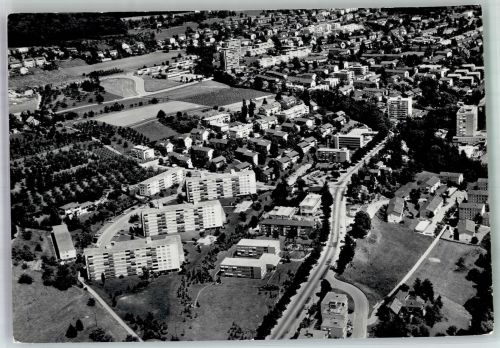 8049 Höngg Foto AK Fliegeraufnahme Bombach- und Frankental Quartier