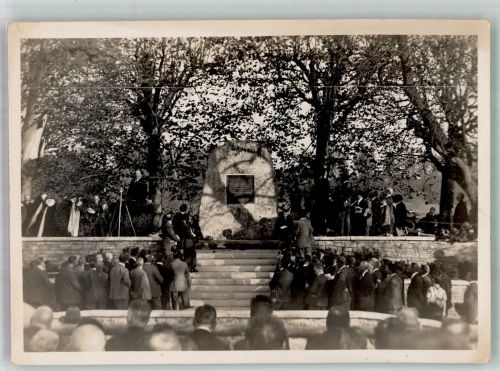 3270 Kappeln bei Aarberg 1931 Foto AK Denkmal Zwinglistein