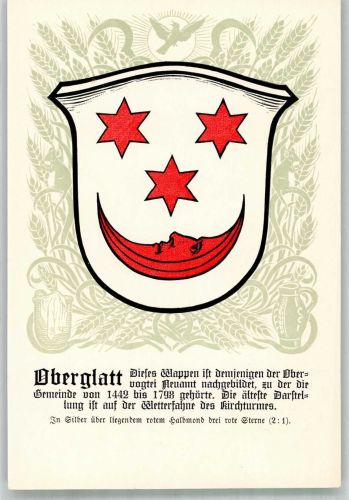 8154 Oberglatt ZH Lithographie Wappen