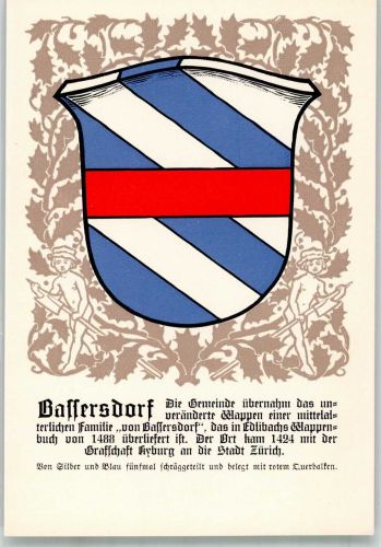 8303 Bassersdorf Lithographie Wappen