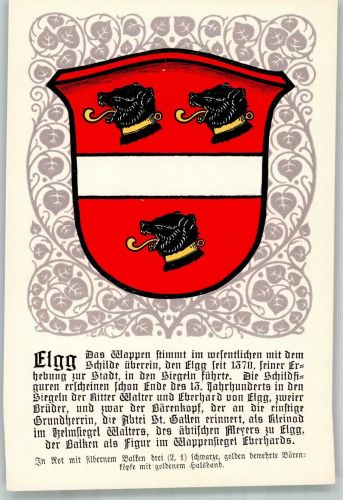 8353 Elgg Lithographie Wappen