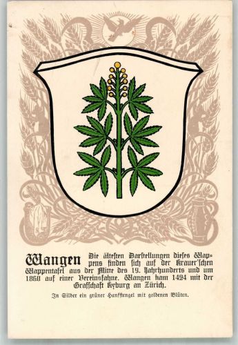 8602 Wangen Dübendorf Lithographie Wappen