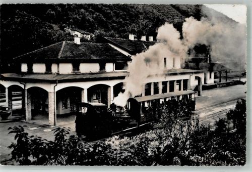 6825 Capolago 1057 Foto AK Eisenbahn Bahnhof