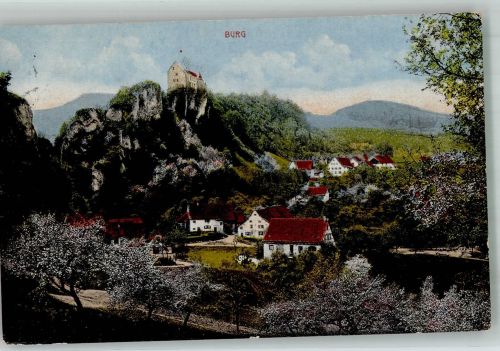 4000 Basel Bâle 1920 Foto AK Burg Ort lt. Stempel