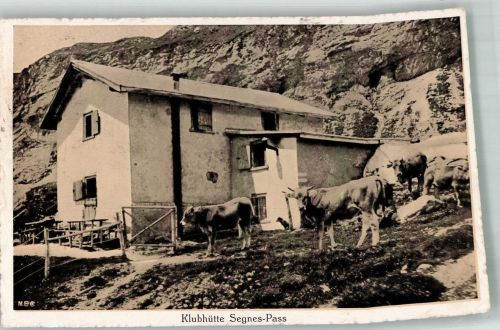 Segneshütte 1920 Foto AK Hüttenstempel