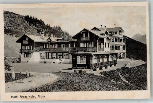 7050 Arosa Foto AK Hotel Arosa-Kulm