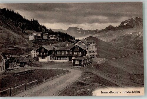 7050 Arosa Foto AK Hotel Arosa-Kulm