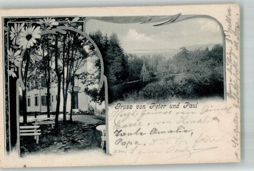 9000 St. Gallen S. Gallo 1903 Foto AK Kirche Peter und Paul