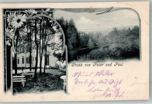 9000 St. Gallen S. Gallo Foto AK Kirche Peter und Paul