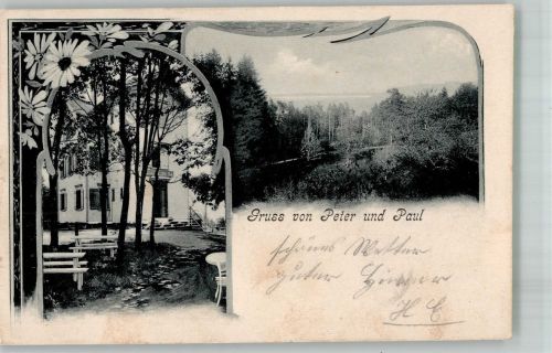 9000 St. Gallen S. Gallo 1903 Foto AK Kirche Peter und Paul
