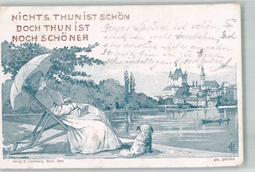 3600 Thun 1899 Lithographie / Künstlerkarte