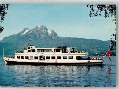 Fahrgastschiff Pilatus auf dem Vierwaldstättersee Binnenschiff Foto AK