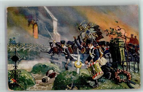 Völkerschlacht 1813 Abels Schokolade GmbH Bremen Schokolade 1914 Künstlerkarte