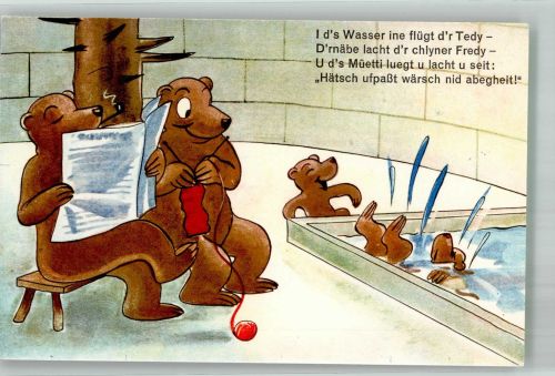 3000 Bern Berne Künstlerkarte Humor Spruch