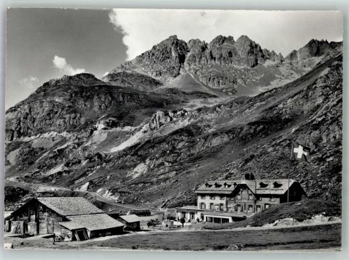 Sustenpass 1961 Foto AK Hotel Steingletscher