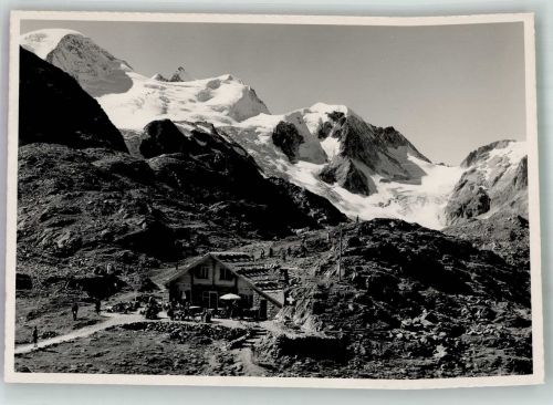 Sustenpass Foto AK Hotel Steingletscher