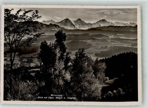 3543 Emmenmatt 1945 Foto AK Moosegg Eiger Mönch Jungffrau