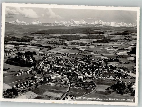 3076 Worb Foto AK Fliegeraufnahme