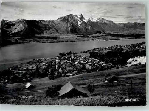 3655 Sigriswil Foto AK Blick zur Stockhornkette