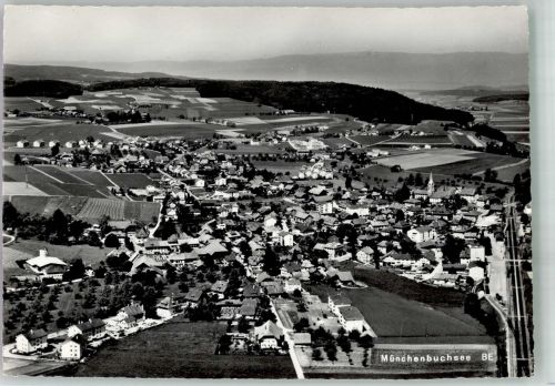 3053 Münchenbuchsee 1972 Foto AK Fliegeraufnahme
