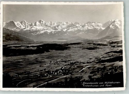 3127 Mühlethurnen 1943 Foto AK Kirchenthurnen Alpen