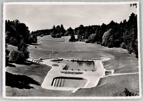 2532 Magglingen Macolin 1952 Foto AK Schwimmbad Eidg. Turn- und Sportschule