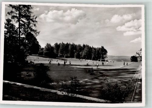 2532 Magglingen Macolin 1954 Foto AK Sportplatz Eidg.Turn- und Sportschule Lärchenplatz