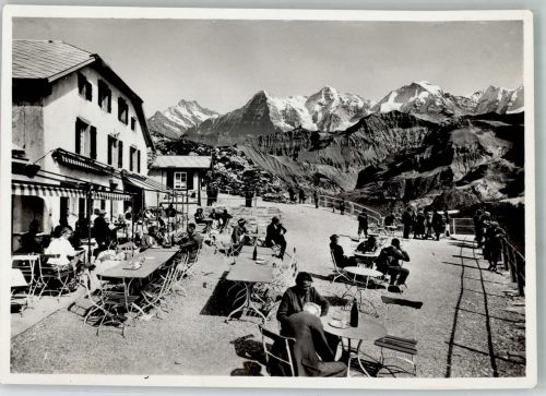 3711 Mülenen Foto AK Hotel Niesen-Kulm