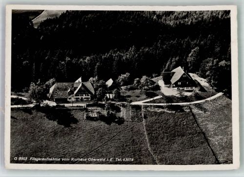 3465 Dürrenroth 1942 Foto AK Fliegeraufnahme Kurhaus Oberwald