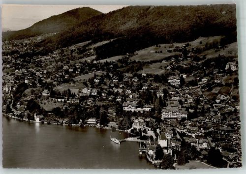 3653 Oberhofen am Thunersee 1942 Foto AK Fliegeraufnahme