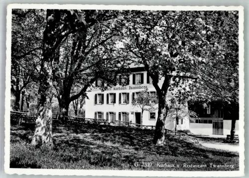 2516 Twannberg 1968 Foto AK Hotel Kurhaus Gasthaus Twannberg