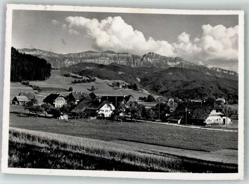 3614 Schwarzenegg Unterlangenegg 1952 Foto AK Sigriswilergrat