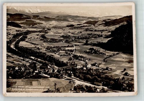 3436 Zollbrück Unterfrittenbach Foto AK Fliegeraufnahme Lauoerswil alpen