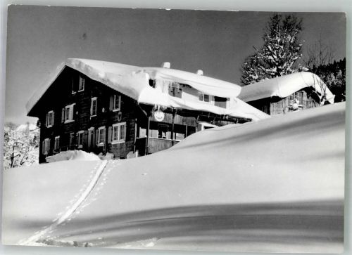 Grosse Scheidegg 1980 Winter Pension Naturfreundehaus Reutsperre